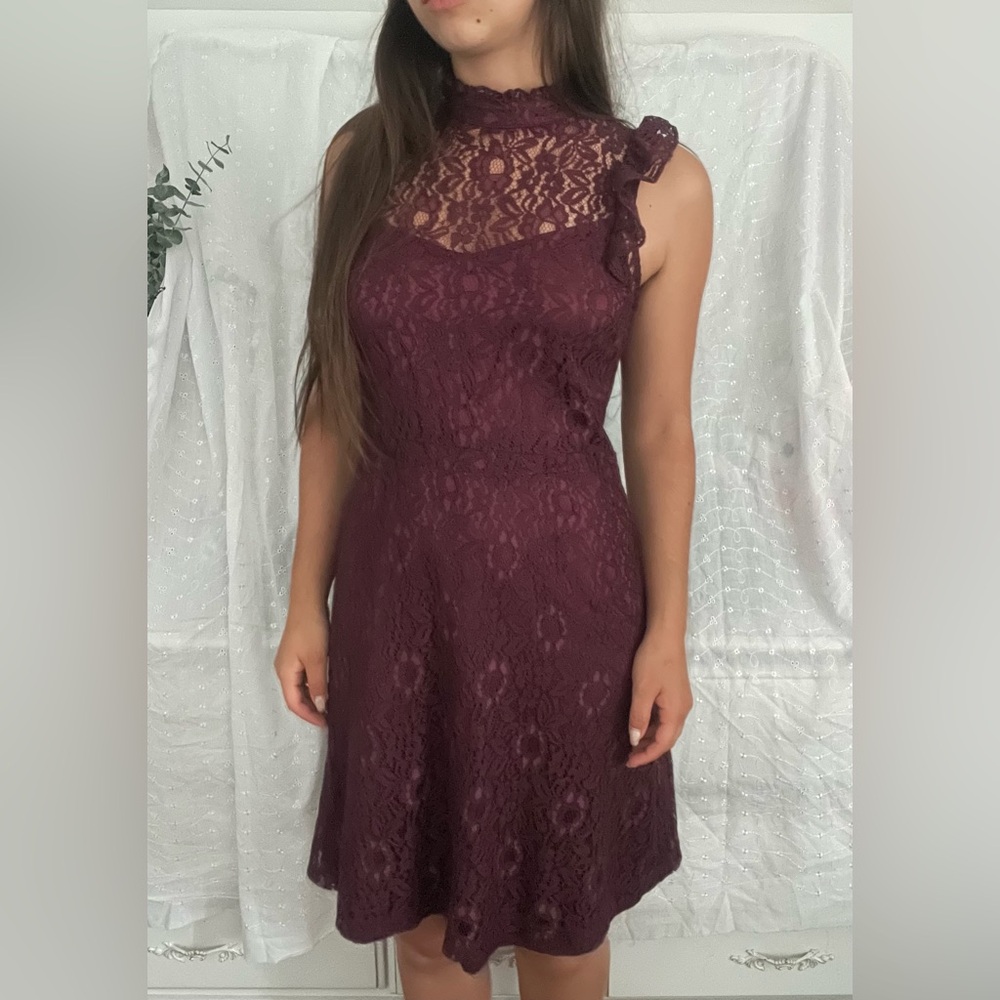 RW&CO. Burgundy Dress Sleeveless